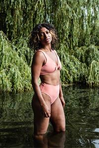 Anekdot Damen vegan Skyline High Bikini Unterteil Blush