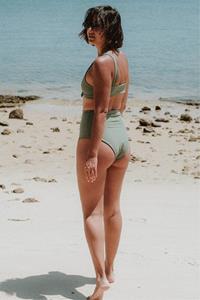 Anekdot Damen vegan Core High Bikiniunterteil Salbei