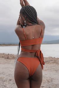 Anekdot Damen vegan Leona Bikini Bottom Rust