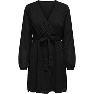 ONLY Wickelkleid ONLEMMERY LS V-NECK DRESS WVN