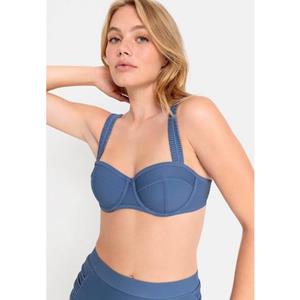 LSCN by LASCANA Bikinitop met beugels GINA met gerimpelde bandjes