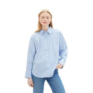 tomtailordenim Gestreept popelineblouse voor vrouwen Tom Tailor Denim