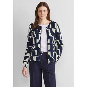 STREET ONE Strickjacke printed structure jacket w.zip