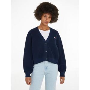 Tommy Jeans Strickjacke "TJW FLAG BADGE CARDIGAN", mit Tommy Jeans Flagge