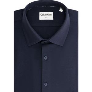 Calvin Klein Overhemd met lange mouwen STRETCH PIQUE SOLID SLIM SHIRT