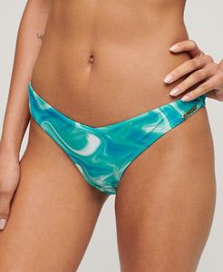 Superdry Vrouwen Cheeky Bikinibroekje met Print Lichtblauw