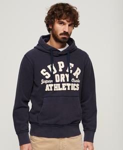 Superdry Mannen Vintage Athletic Hoodie Blauw