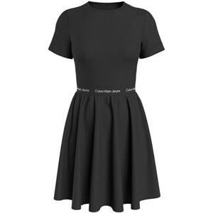 Calvin Klein Jeans Plus Skaterkleid "PLUS LOGO ELASTIC SS DRESS", Große Größen