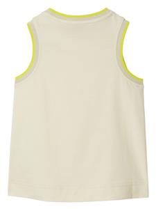 Burberry Kids logo-embroidered cotton vest - Beige