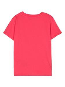 balmainkids Balmain Kids Katoenen T-shirt met logo - Roze