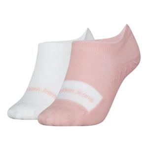 calvinkleinlegwear Calvin Klein 2 stuks Women Footie High Cut Socks