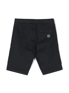 stoneislandjunior Stone Island Junior Bermuda shorts met Compass-logopatroon - Blauw