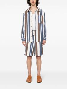 A.P.C. Gestreepte shorts - Blauw