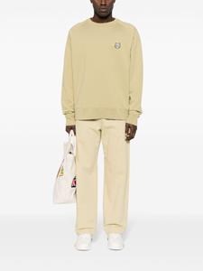 maisonkitsuné Maison Kitsuné Sweater met vossenkop - Groen