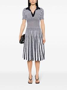 antoninovalenti Antonino Valenti Gestreepte seersucker mini-jurk - Blauw