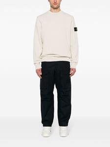 stoneisland Stone Island Gebreide trui met Compass-logopatch - Beige