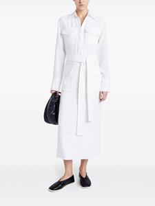 Proenza Schouler Vanessa belted shirt dress - Wit