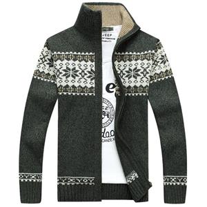 Fashion bag01 Fluwelen gebreid vest voor heren Herfst- en winterwollen vest Casual dikkere warme fleecejas