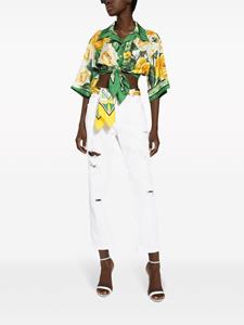 dolce&gabbana Dolce & Gabbana Gerafelde jeans - Wit