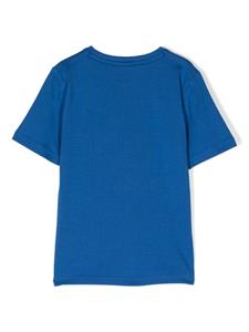 BOSS Kidswear logo-print cotton T-shirt - Blauw