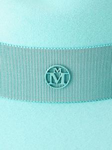 maisonmichel Maison Michel Virginie vilten fedora hoed - Blauw