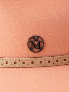 maisonmichel Maison Michel Henrietta wollen fedora hoed - Oranje