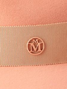 maisonmichel Maison Michel Henrietta wollen fedora hoed - Roze