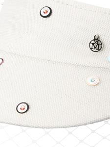 maisonmichel Maison Michel Visor met sluier - Wit