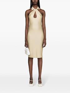 Coperni Satijnen midi-jurk - Beige