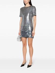P.A.R.O.S.H. Mini-blousejurk met pailletten - Grijs