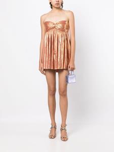 Retrofete Strapless mini-jurk - Oranje