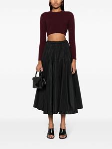 Patou faille full maxi skirt - Zwart