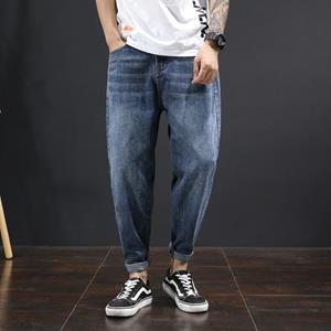 Mimanhome Losvallende oversized denim Harlan broek met rechte buis Four Seasons herenjeans trendy en veelzijdige Japanse jeans