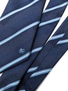 ETRO Gestreepte stropdas - Blauw
