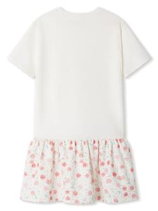 Bonpoint Jurk met logoprint - Wit