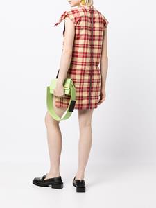 célinepre-owned Céline Pre-Owned Geruite mini-jurk - Zwart