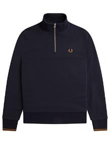 Fred Perry 1/2 Zip Sweatshirt - Navy- Heren, Navy