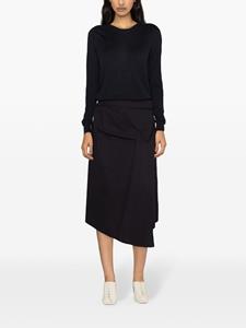 LEMAIRE Asymmetrische gestrikte midi-rok - Blauw