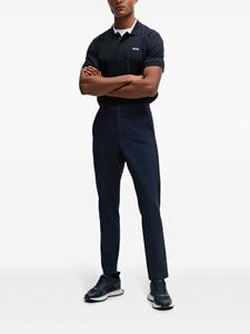 BOSS Poloshirt met logoprint - Blauw