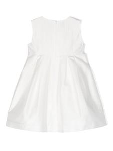mimisol Mi Mi Sol Flared jurk met bloemenpatch - Wit