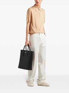 Prada Poloshirt met geborduurd logo - Beige