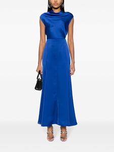 philosophydilorenzoserafini Philosophy Di Lorenzo Serafini Satijnen flared maxi-rok - Blauw