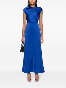 Philosophy Di Lorenzo Serafini satin maxi flared skirt - Blauw