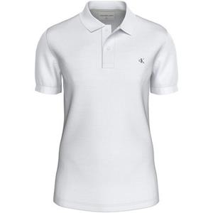 Calvin Klein Poloshirt CK EMBRO BADGE SLIM POLO met logopatch