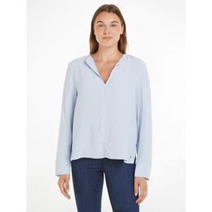 Tommy Hilfiger Blouse met lange mouwen VISCOSE CREPE V-NECK BLOUSE