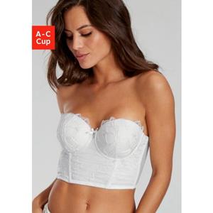 Lascana Lijfje met elegant kant en mooie glitteraccessoires, sexy lingerie