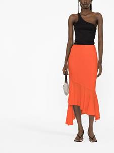 theandamane THE ANDAMANE Asymmetrische midi-rok - Oranje