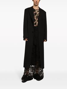 dolce&gabbana Dolce & Gabbana Broek met wijde pijpen - Zwart