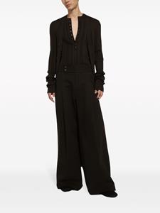 dolce&gabbana Dolce & Gabbana High waist broek van stretch-katoen - Bruin
