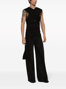 dolce&gabbana Dolce & Gabbana Broek met wijde pijpen - Zwart